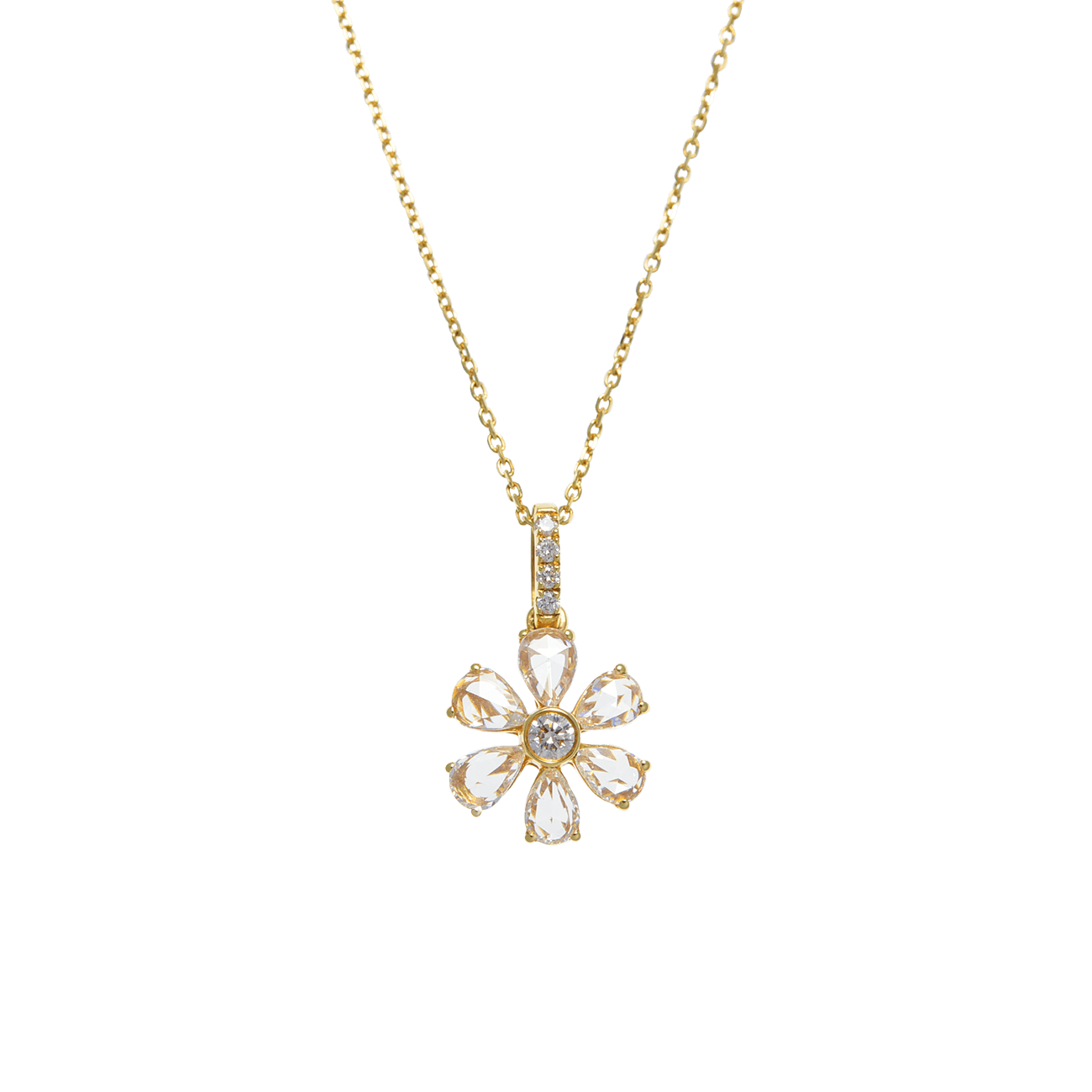 K18ローズカットダイヤモンドネックレス – I&JEWELRY K18ローズカットダイヤモンドネックレス – I&JEWELRY