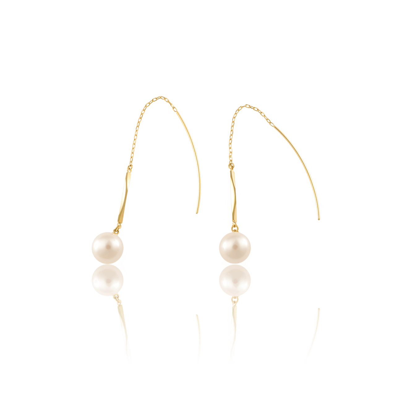 もりけた K18 アメリカンピアス K18 アコヤ アメリカンピアス – I&JEWELRY