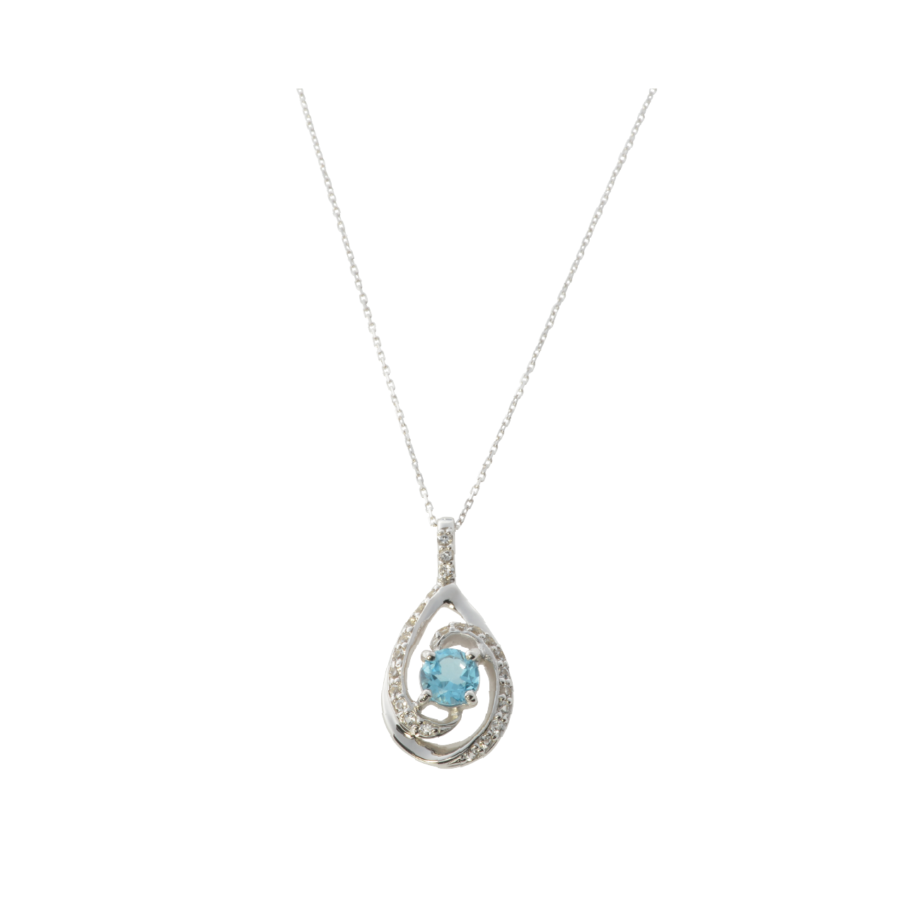 K10WGブルートパーズネックレス – I&JEWELRY K10WGブルートパーズネックレス – I&JEWELRY