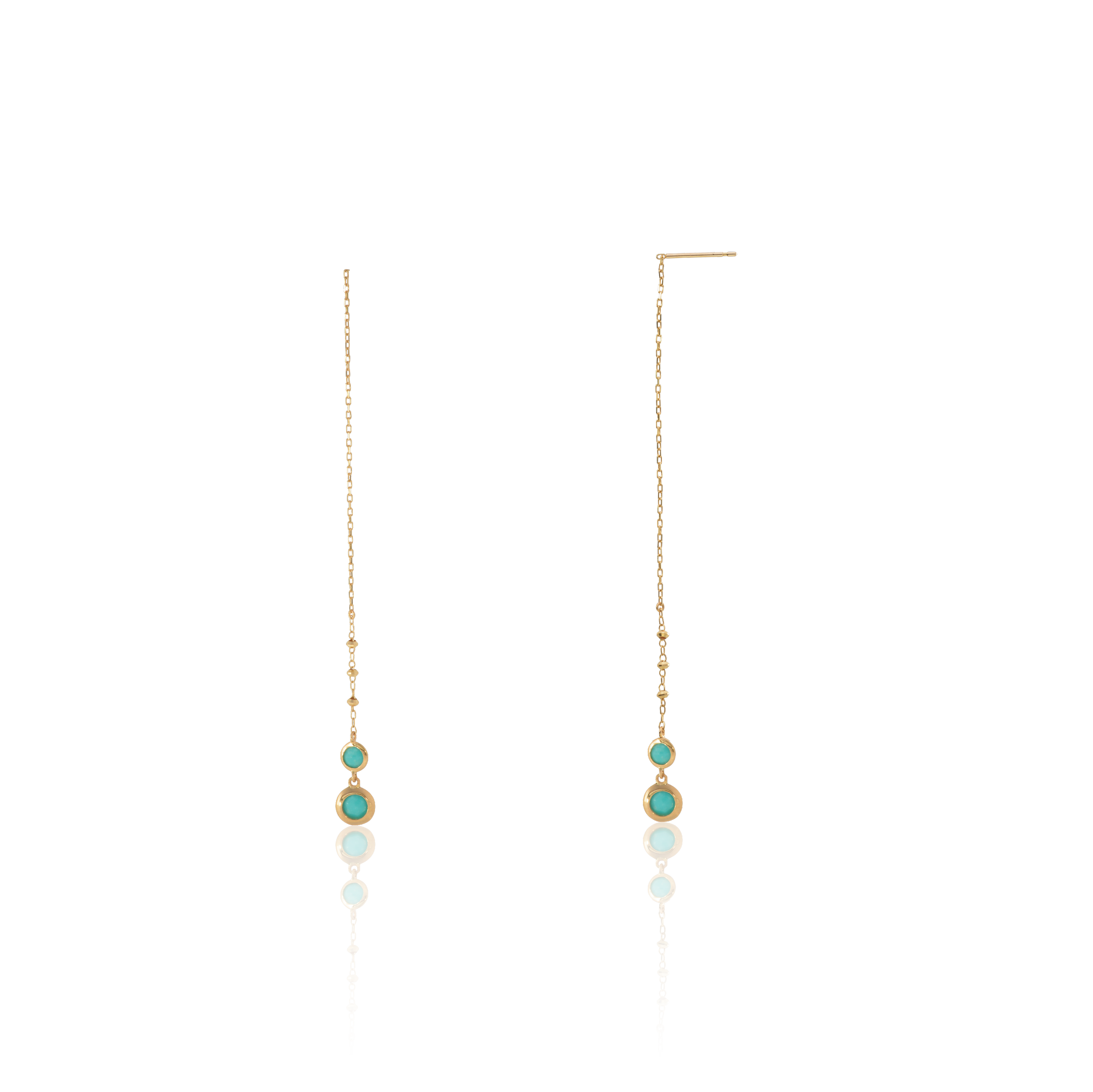 K10YGターコイズアメリカンピアス – I&JEWELRY K10YGターコイズアメリカンピアス – I&JEWELRY