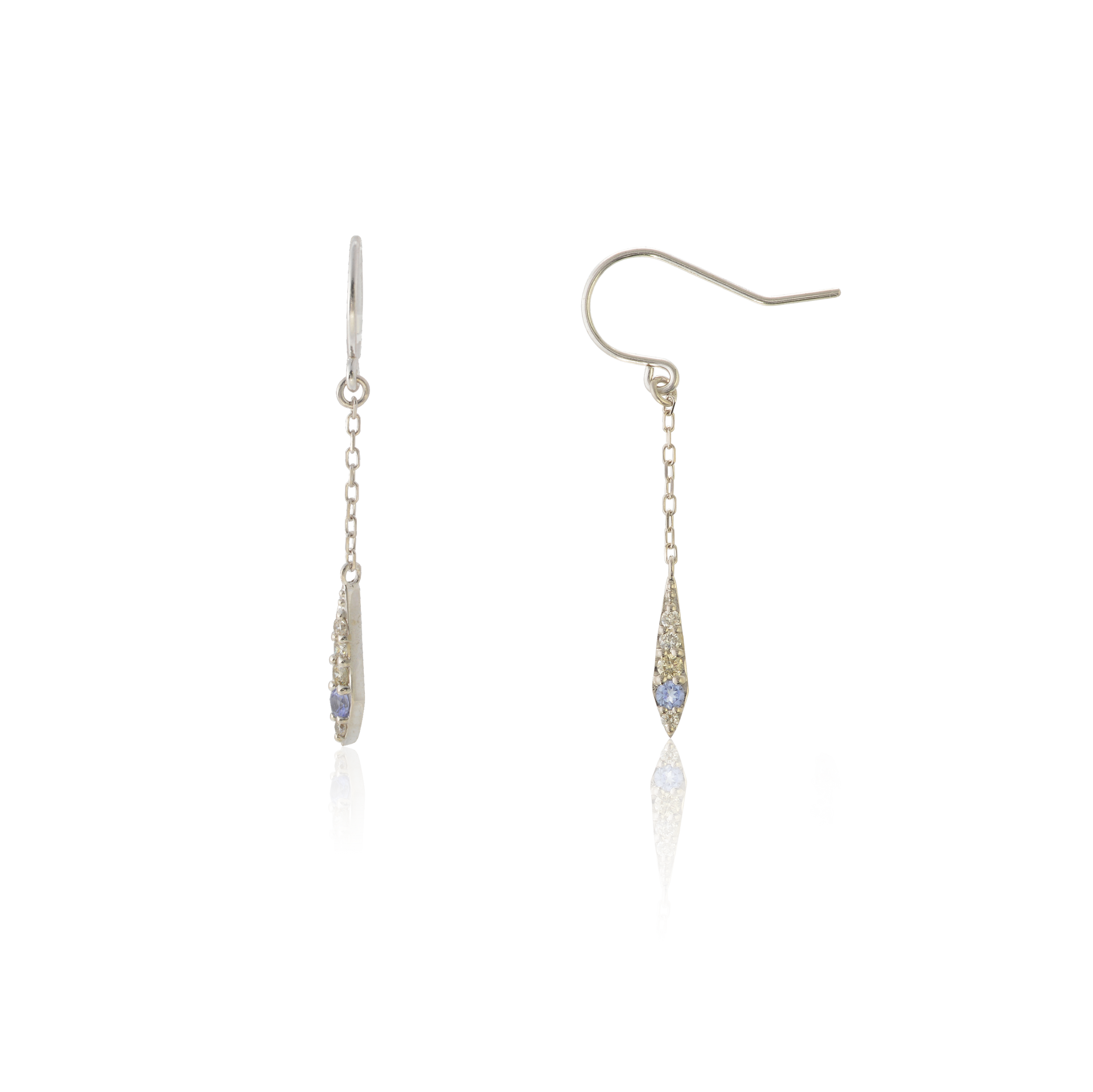 K10WGタンザナイトジプシーピアス – I&JEWELRY