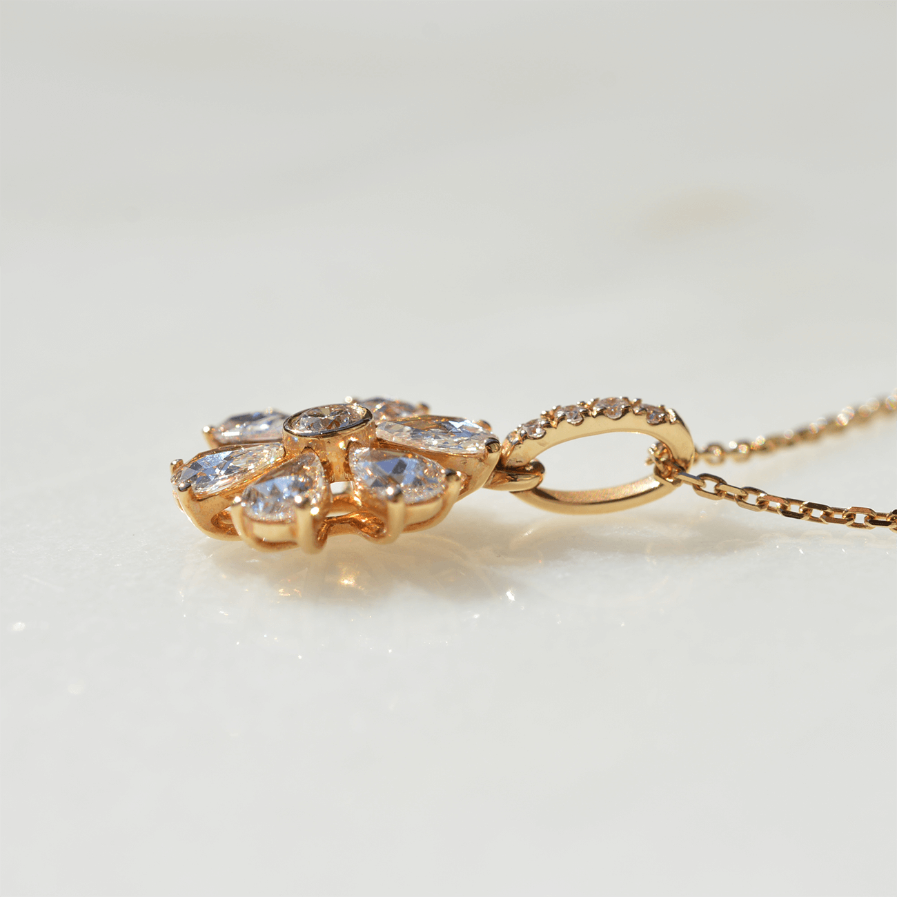 K18ローズカットダイヤモンドネックレス – I&JEWELRY K18ローズカットダイヤモンドネックレス – I&JEWELRY