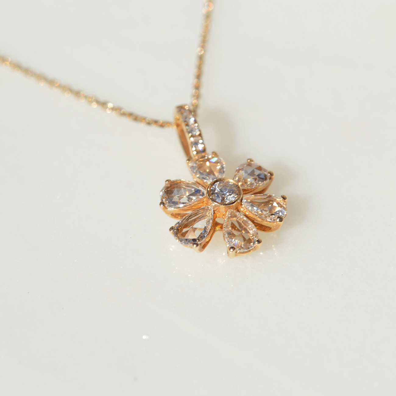 K18ローズカットダイヤモンドネックレス – I&JEWELRY K18ローズカットダイヤモンドネックレス – I&JEWELRY
