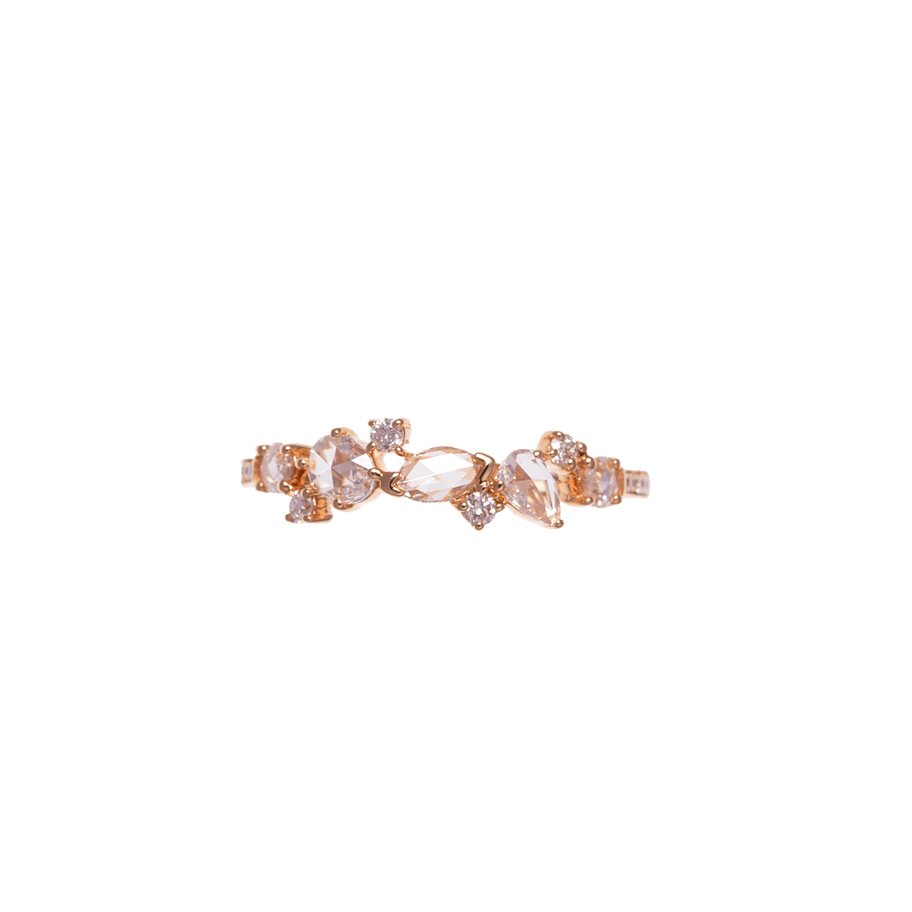 K18PGローズカットダイヤモンドリング – I&JEWELRY K18PGローズカットダイヤモンドリング – I&JEWELRY