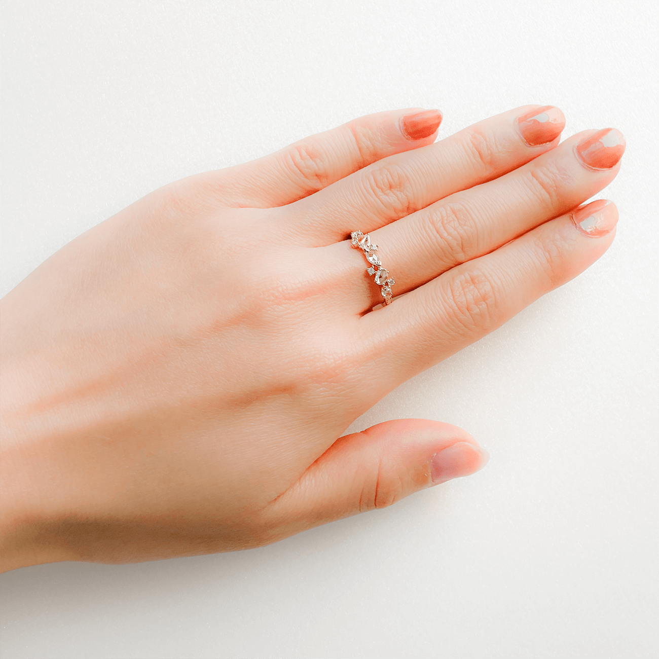 K18YGローズカットダイヤモンドリング – I&JEWELRY K18YGローズカットダイヤモンドリング – I&JEWELRY