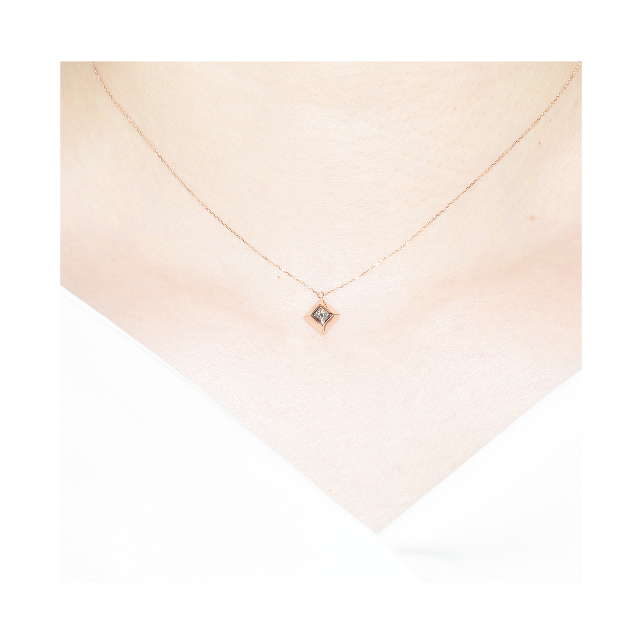 K10PGダイヤネックレス – I&JEWELRY K10PGダイヤネックレス – I&JEWELRY
