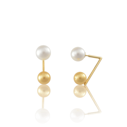 9/1迄SALE 美品 K18 パールピアス K18 ゴールデンパールピアス – I&JEWELRY