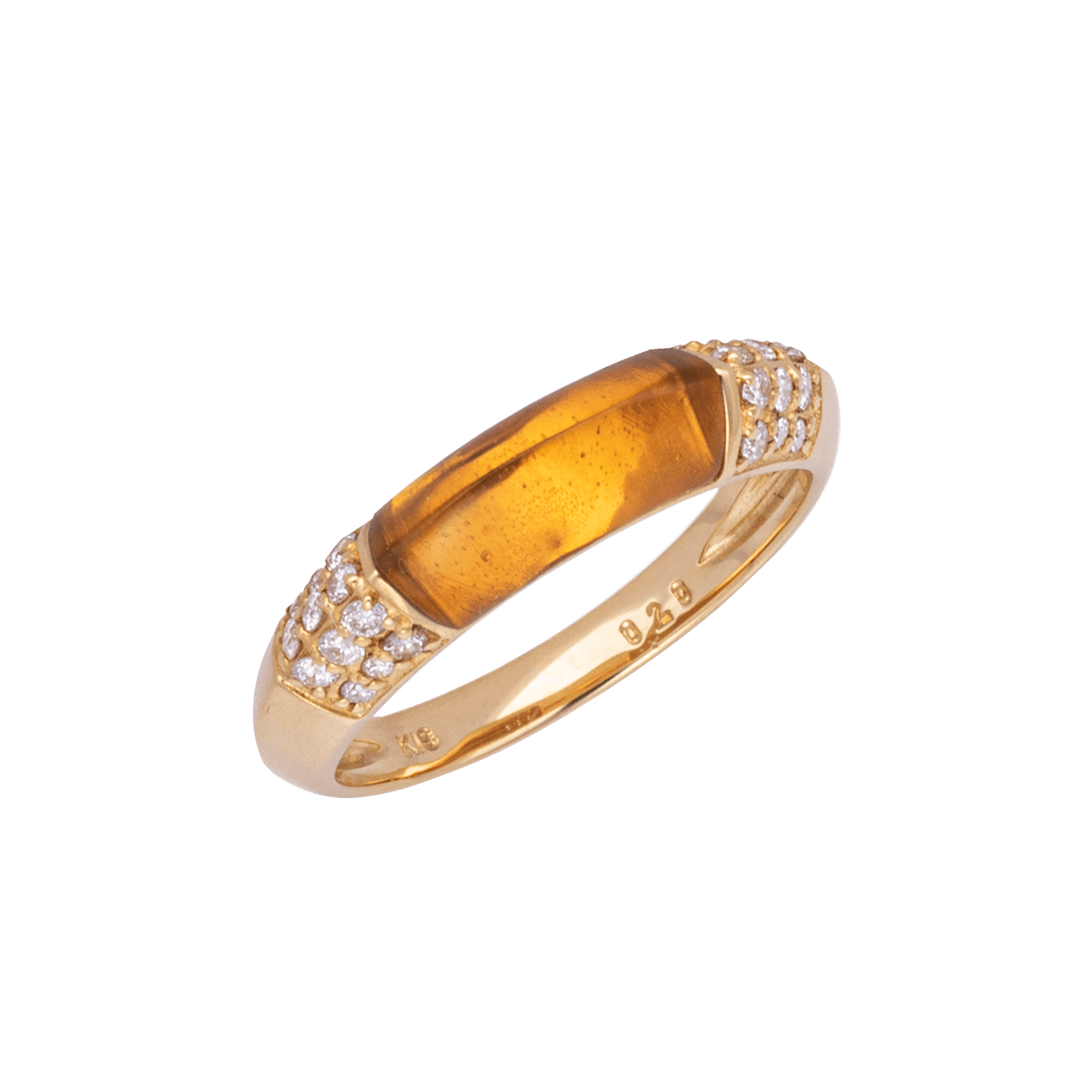 K18YGシトリンリング – I&JEWELRY K18YGシトリンリング – I&JEWELRY