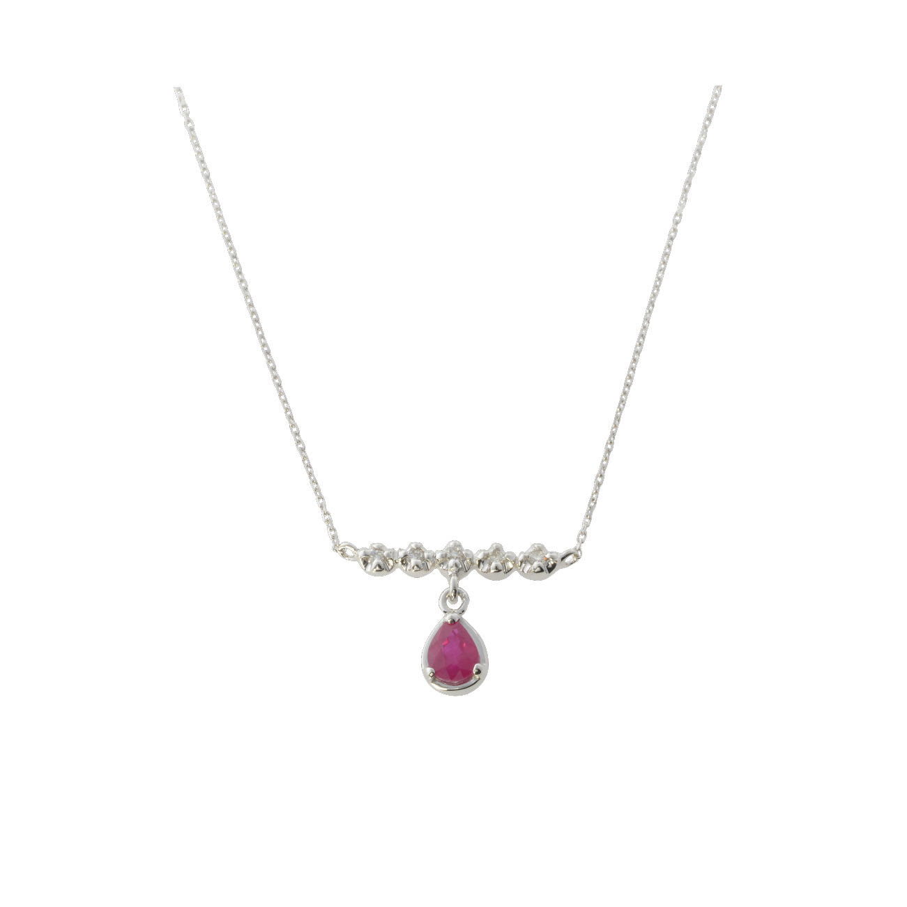 K10WGルビーネックレス – I&JEWELRY