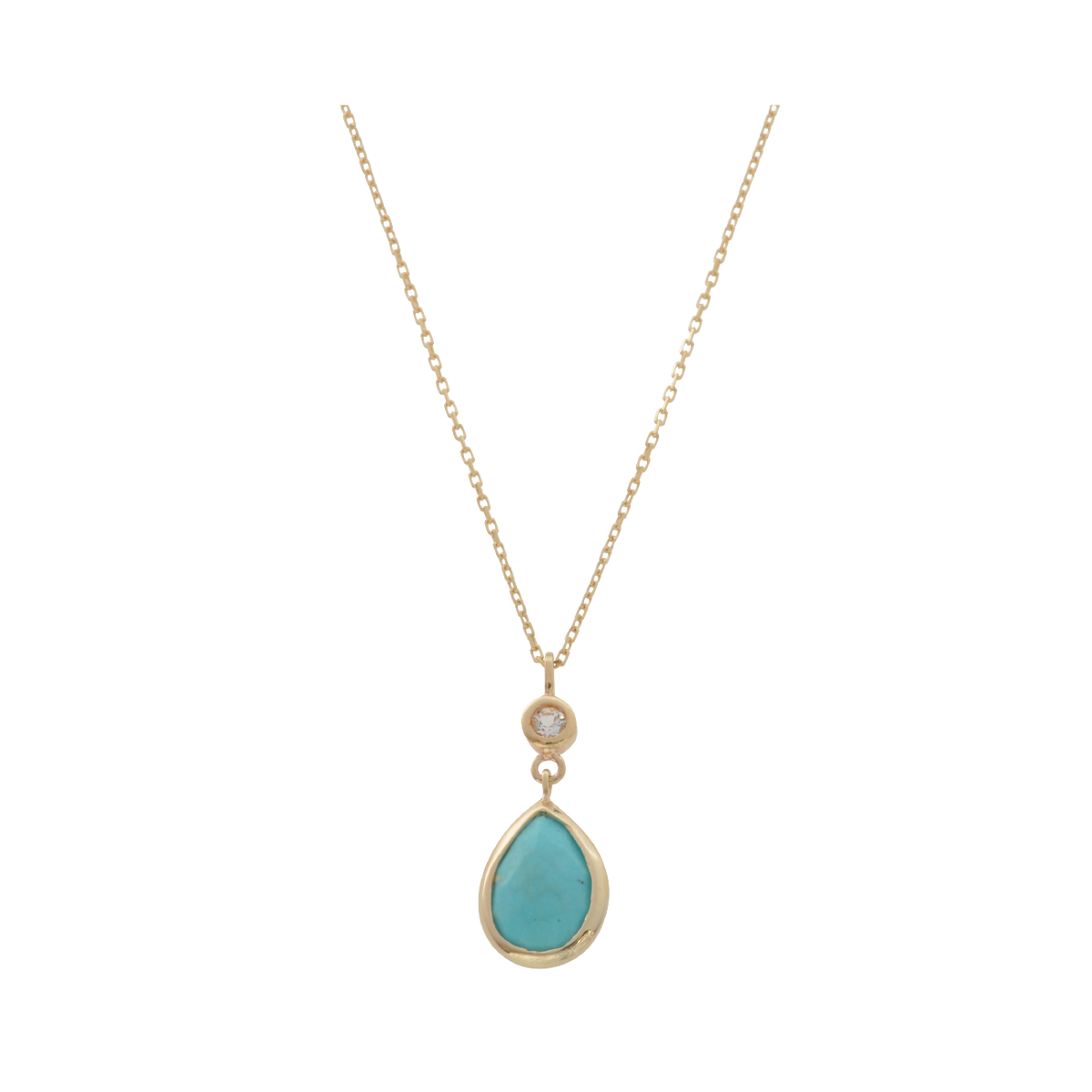 n*迎様 k10ネックレス　ターコイズ K10YGターコイズネックレス – I&JEWELRY