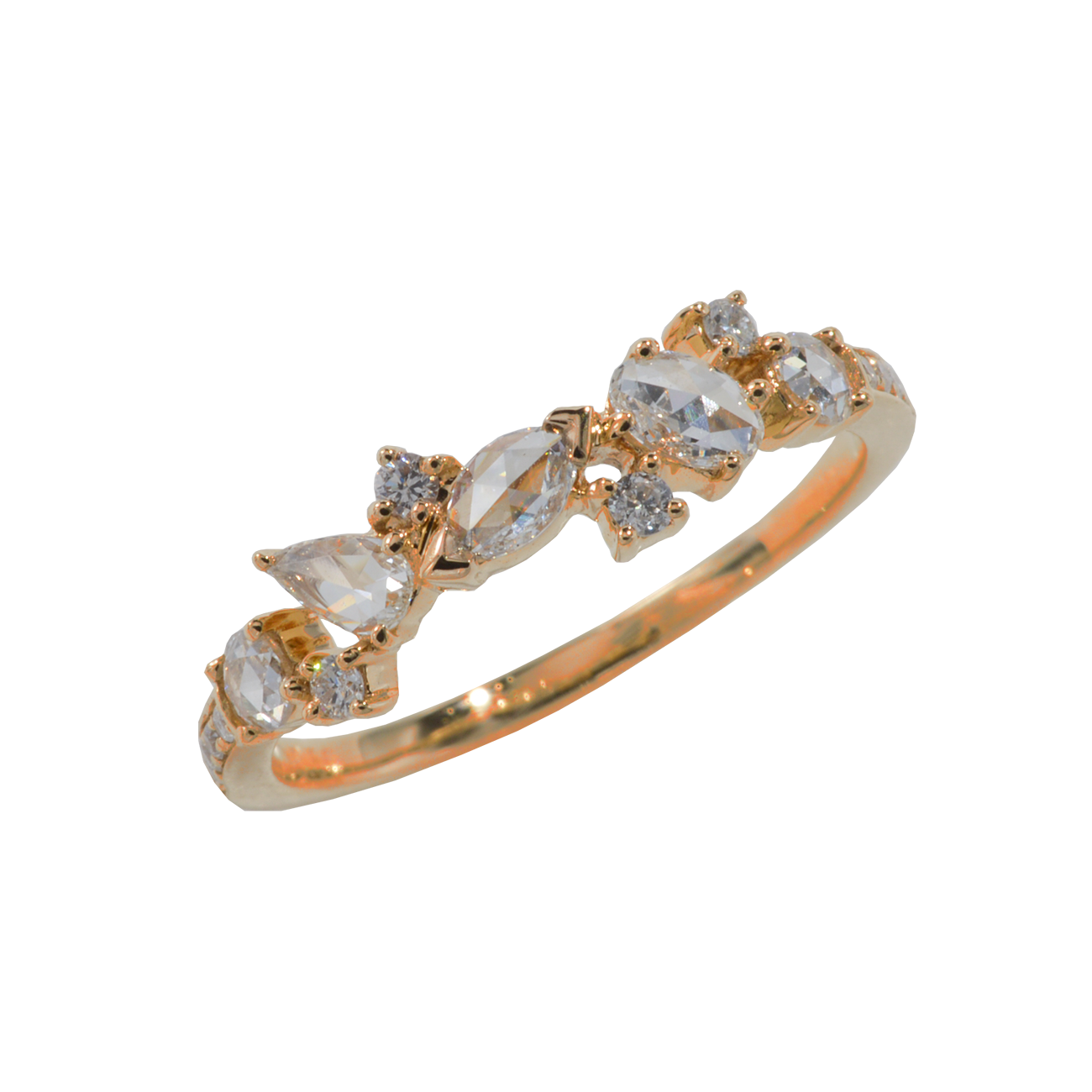 K18PGローズカットダイヤモンドリング – I&JEWELRY K18PGローズカットダイヤモンドリング – I&JEWELRY