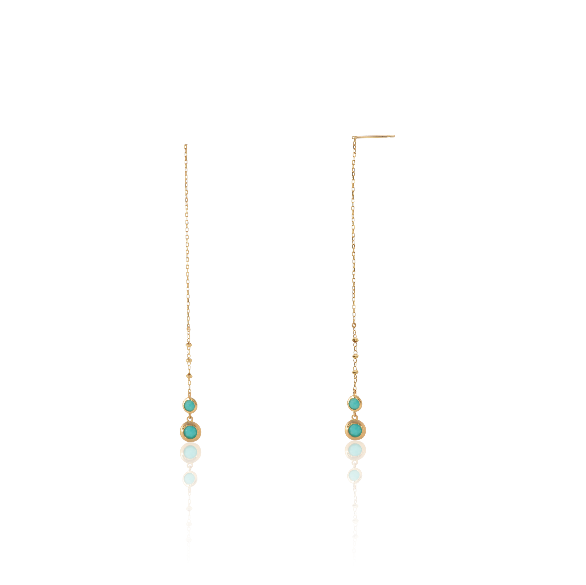 K10YGターコイズアメリカンピアス – I&JEWELRY K10YGターコイズアメリカンピアス – I&JEWELRY